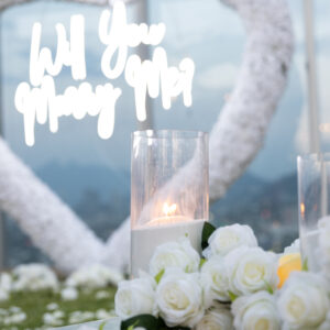 Cilindros de cristal / Con velas naturales