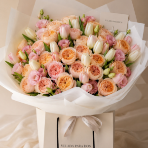 ARREGLO PREMIUM DE 72 ROSAS INGLESAS