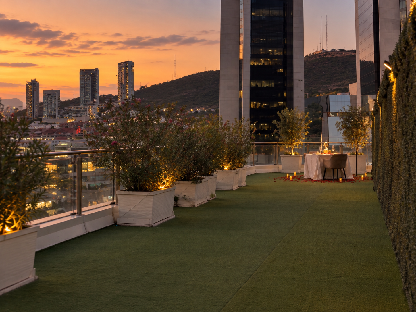 Cena romántica en terraza Metropolitan - Imagen 7