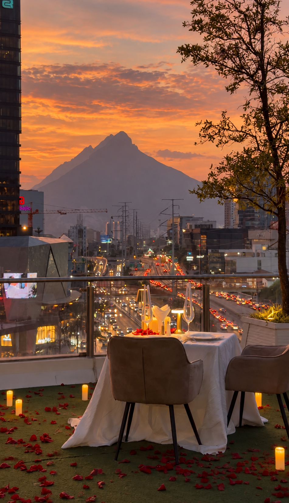 Cena romántica en terraza Metropolitan - Imagen 5