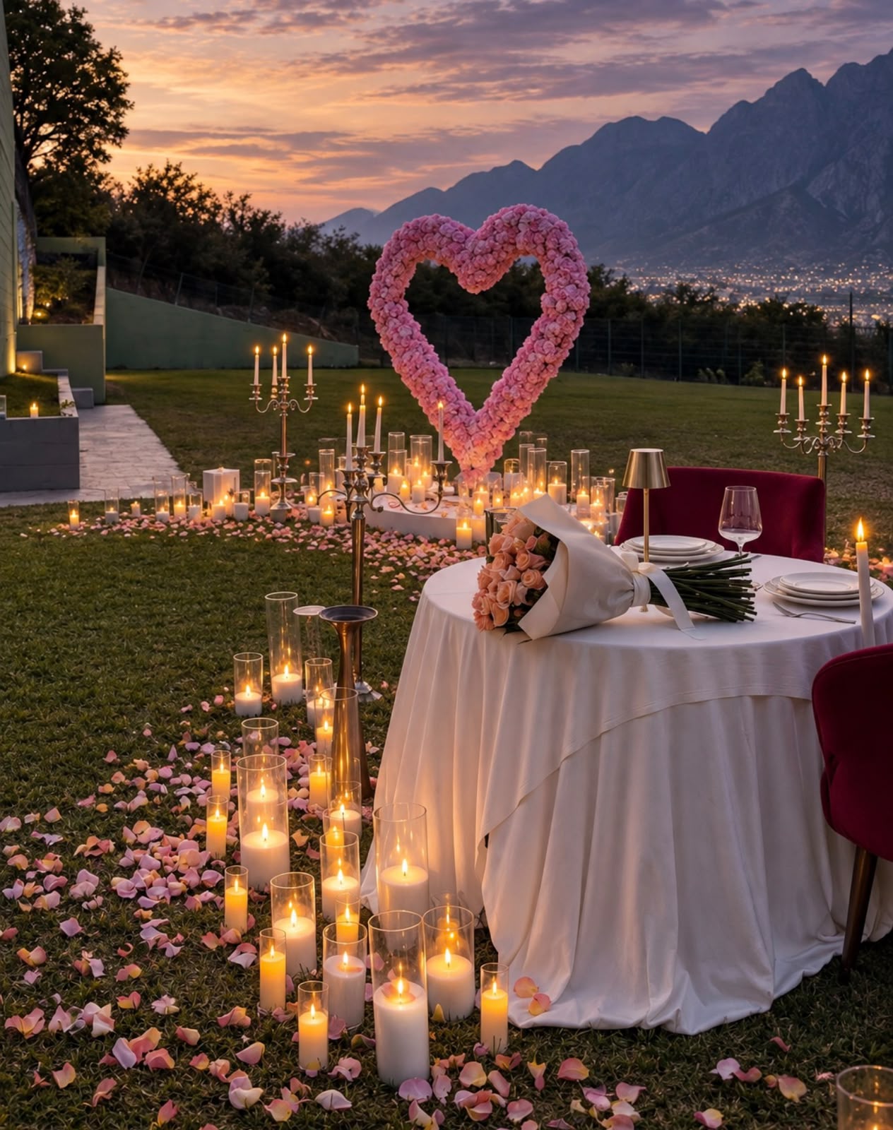 Cena romántica en jardines del helipuerto - Imagen 4