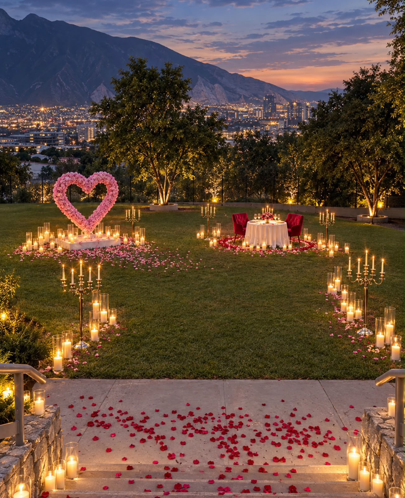 Cena romántica en jardines del helipuerto - Imagen 3