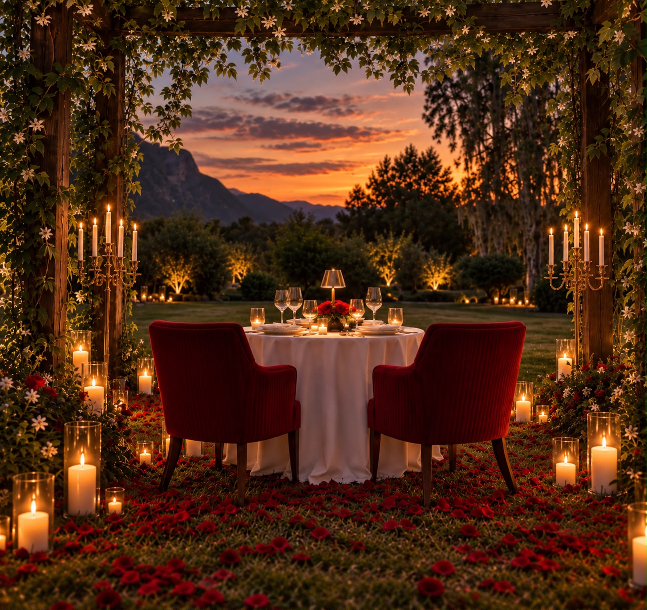 Cena romántica en Jardin en Montemorelos - Imagen 6