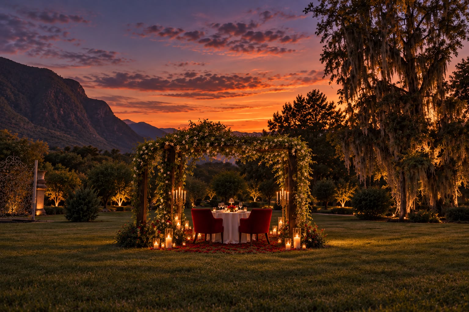 Cena romántica en Jardin en Montemorelos - Imagen 5