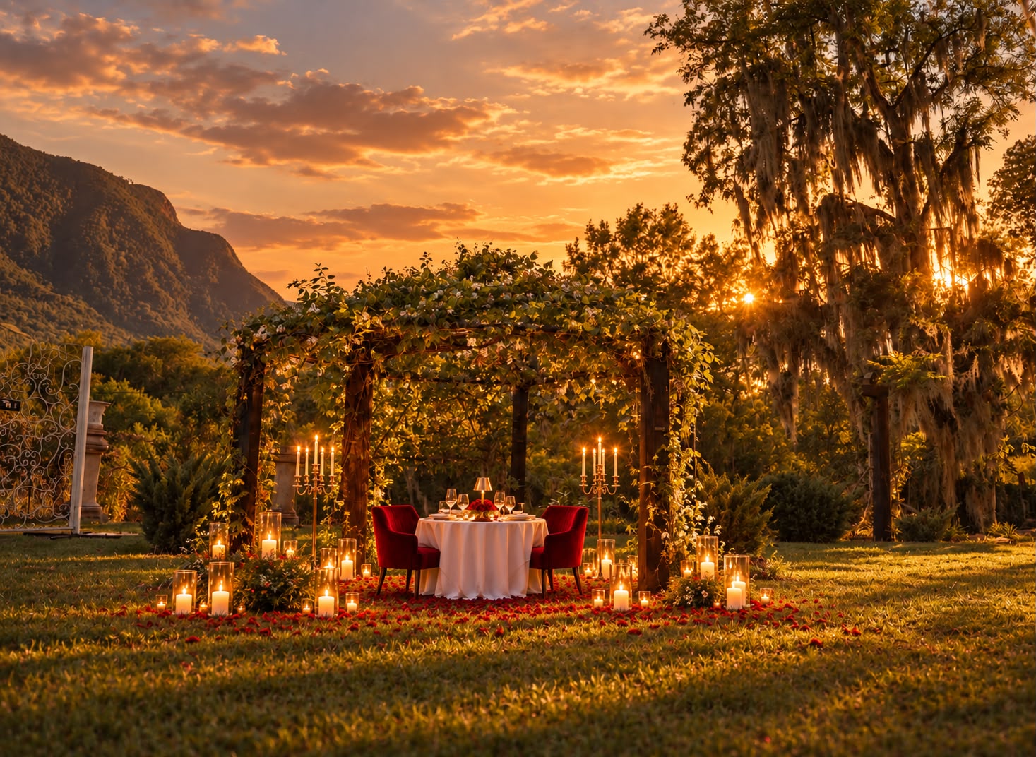 Cena romántica en Jardin en Montemorelos - Imagen 4