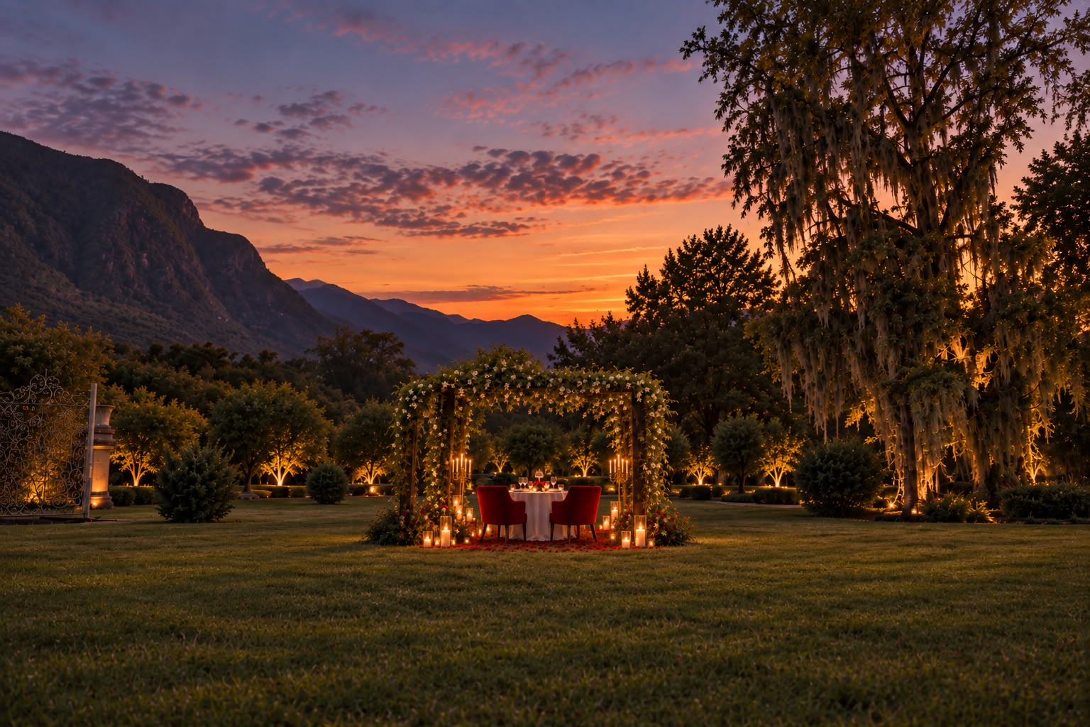 Cena romántica en Jardin en Montemorelos - Imagen 3