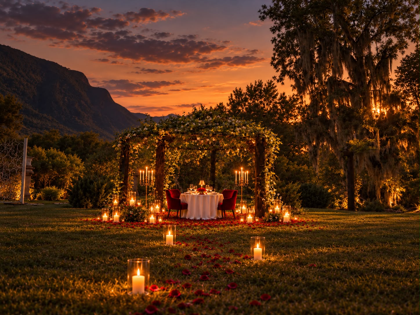 Cena romántica en Jardin en Montemorelos - Imagen 7