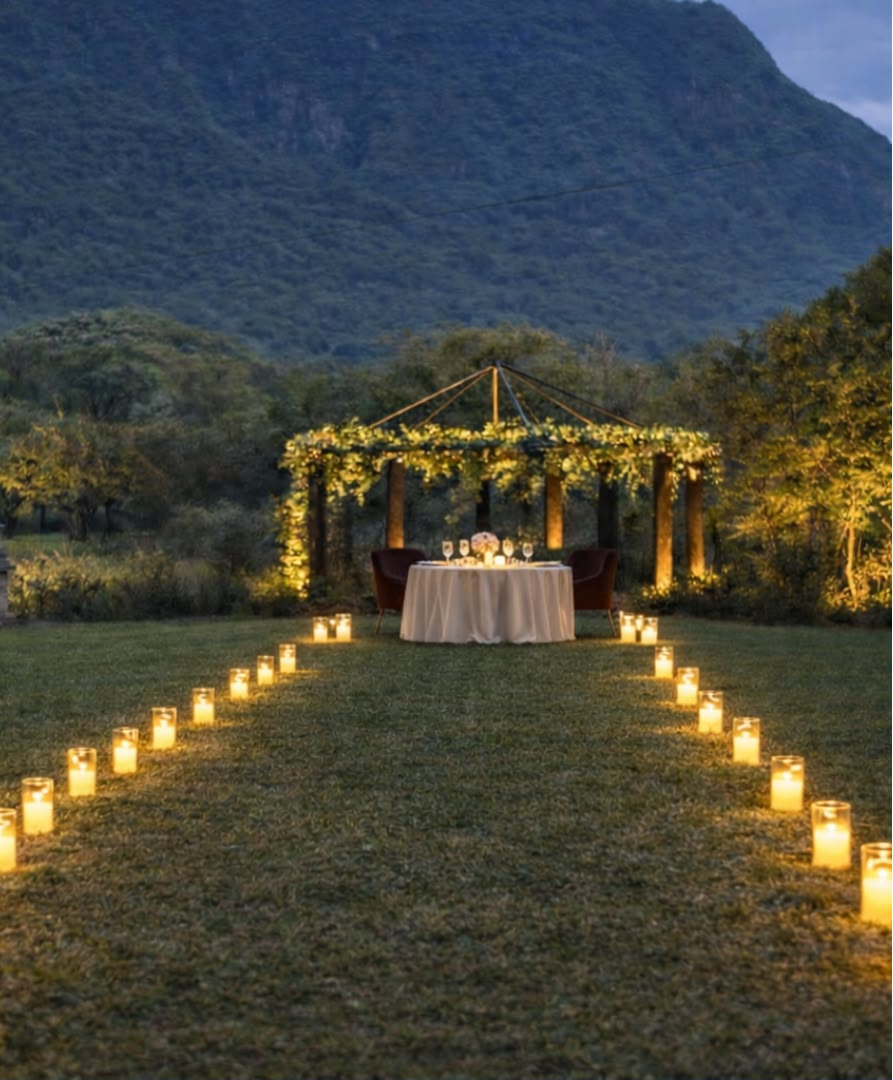 Cena romántica en Jardin en Montemorelos - Imagen 2