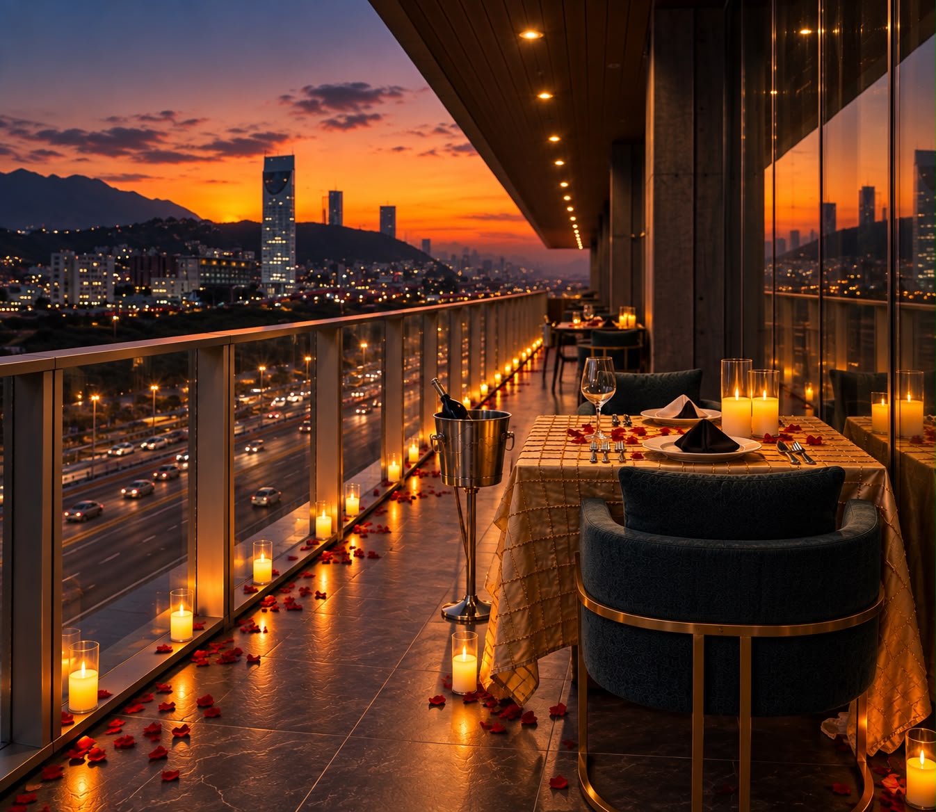 Cena romántica en terraza en Obispado - Imagen 6