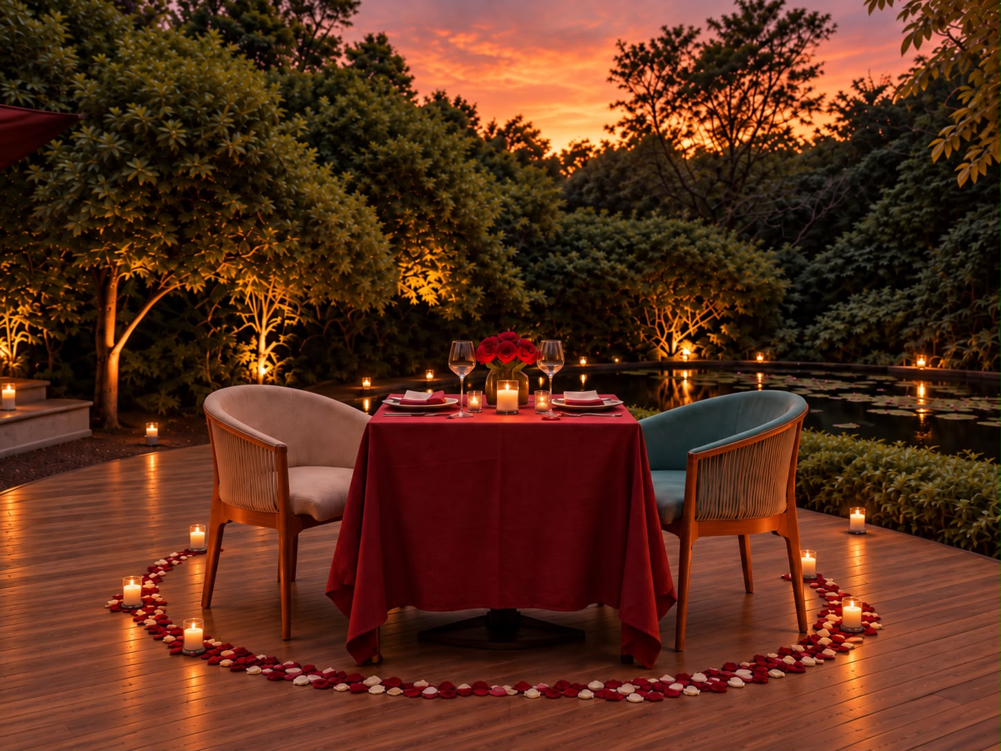 Cena romántica en Auditorio en la montaña - Imagen 3