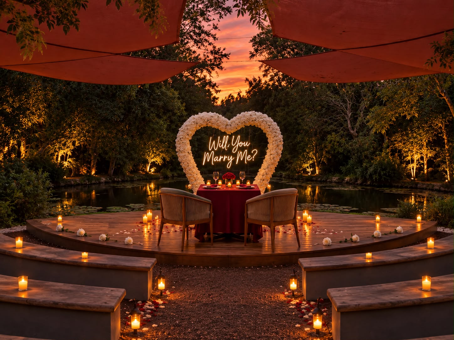 Cena romántica en Auditorio en la montaña - Imagen 10