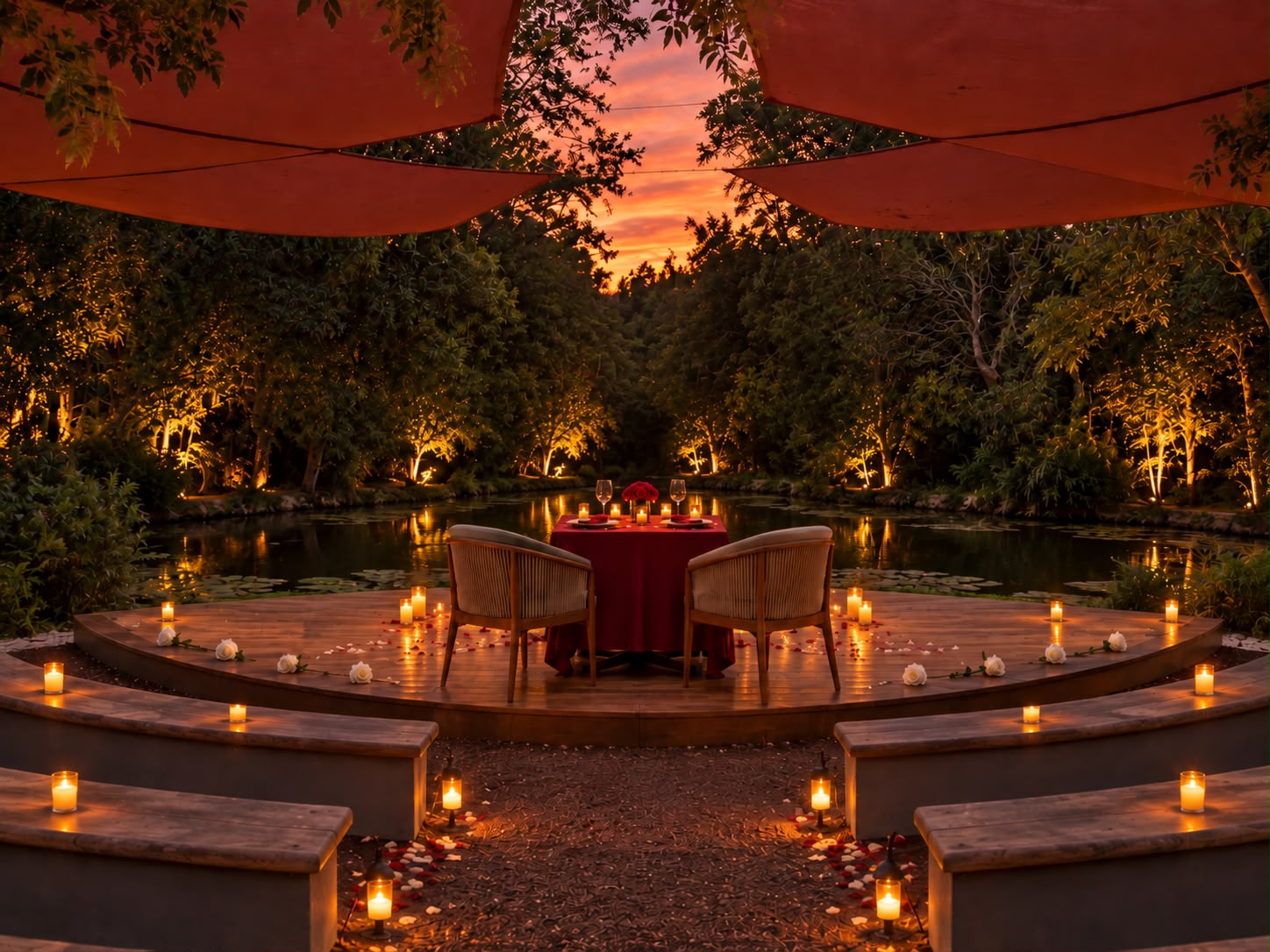 Cena romántica en Auditorio en la montaña - Imagen 4