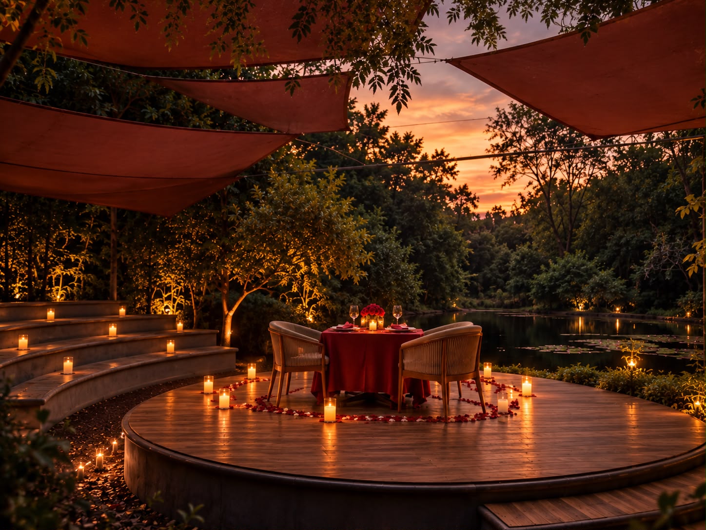 Cena romántica en Auditorio en la montaña - Imagen 9