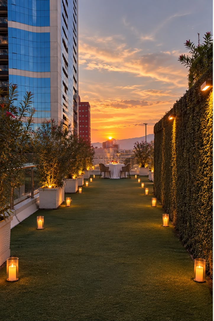 Cena romántica en terraza condominios en Metropolitan - Imagen 2