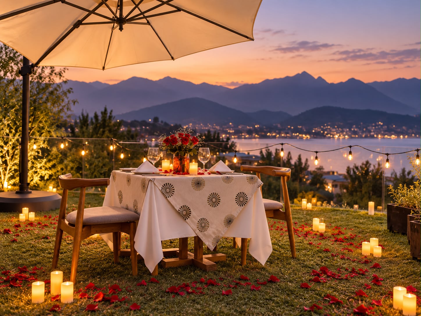 Cena romántica en Terraza lagos - Imagen 4