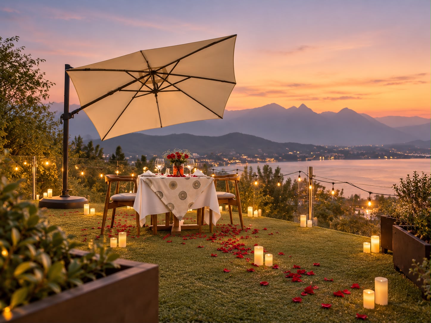 Cena romántica en Terraza lagos - Imagen 3